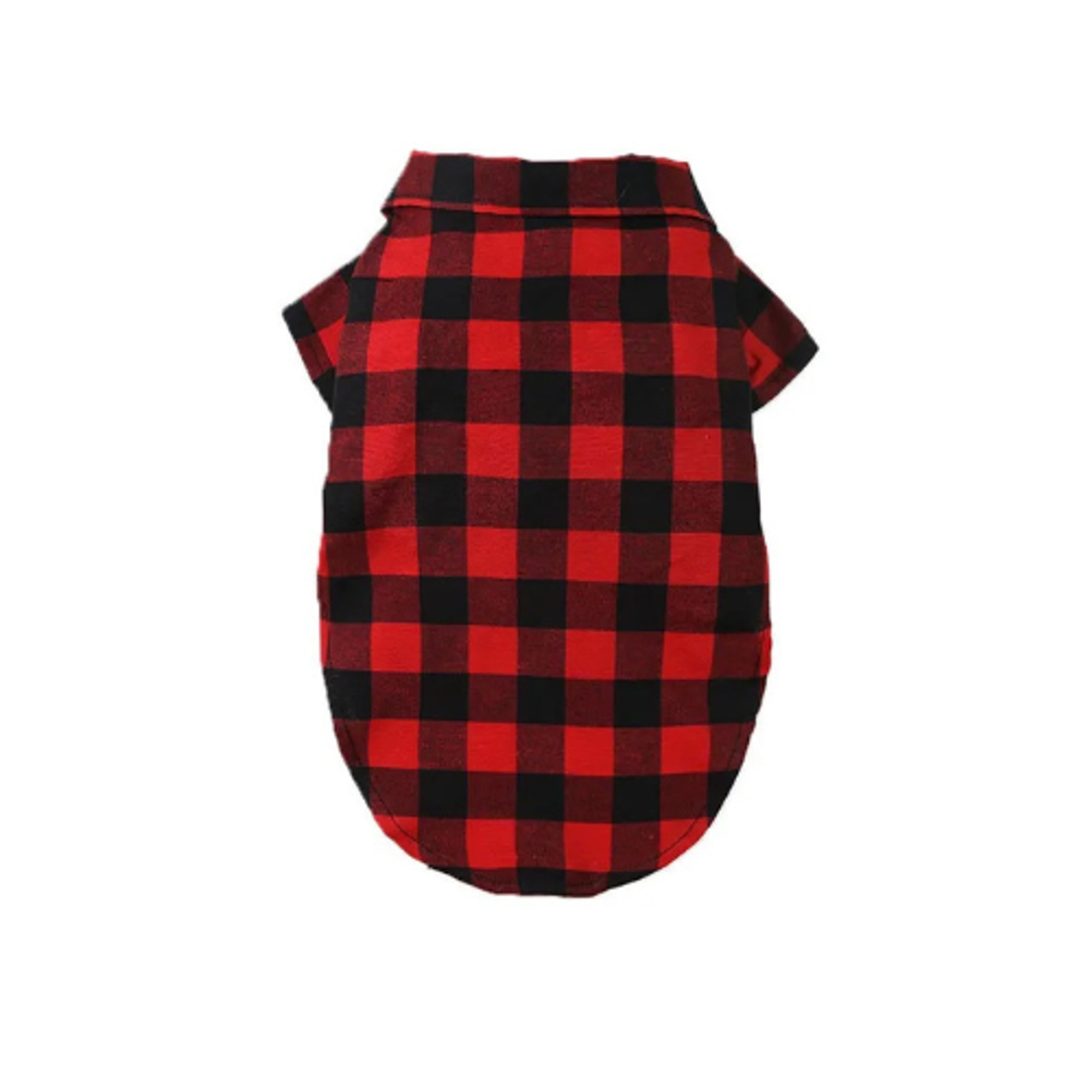 TD My Fancy Buffalo Plaid Dog Bowtie Shirt Premium Pet Clothes