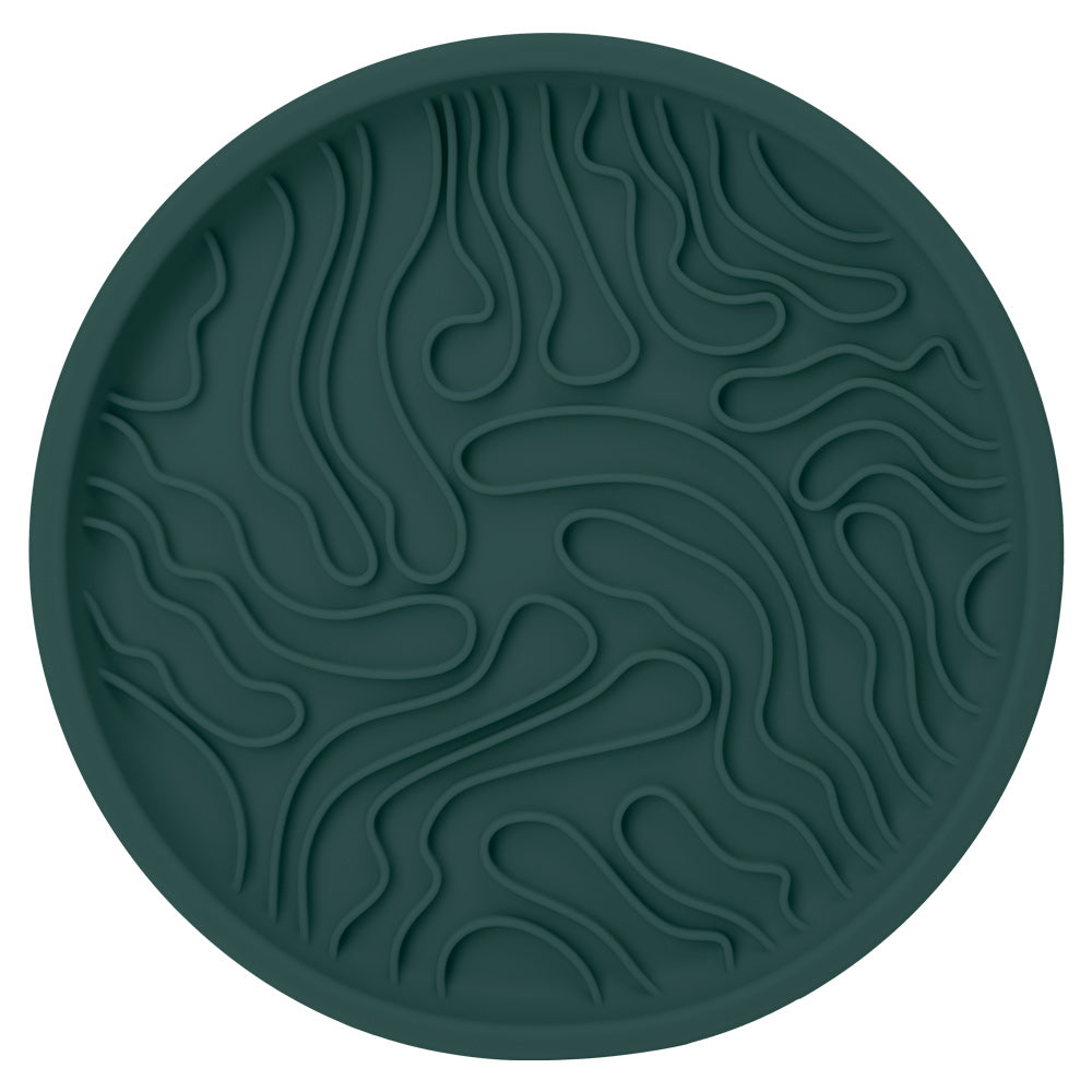 Compact 2-in-1 3D Anti-Choking Silicone Slow Feeder Lick Mat Bowl for Dry or Wet Dog Food