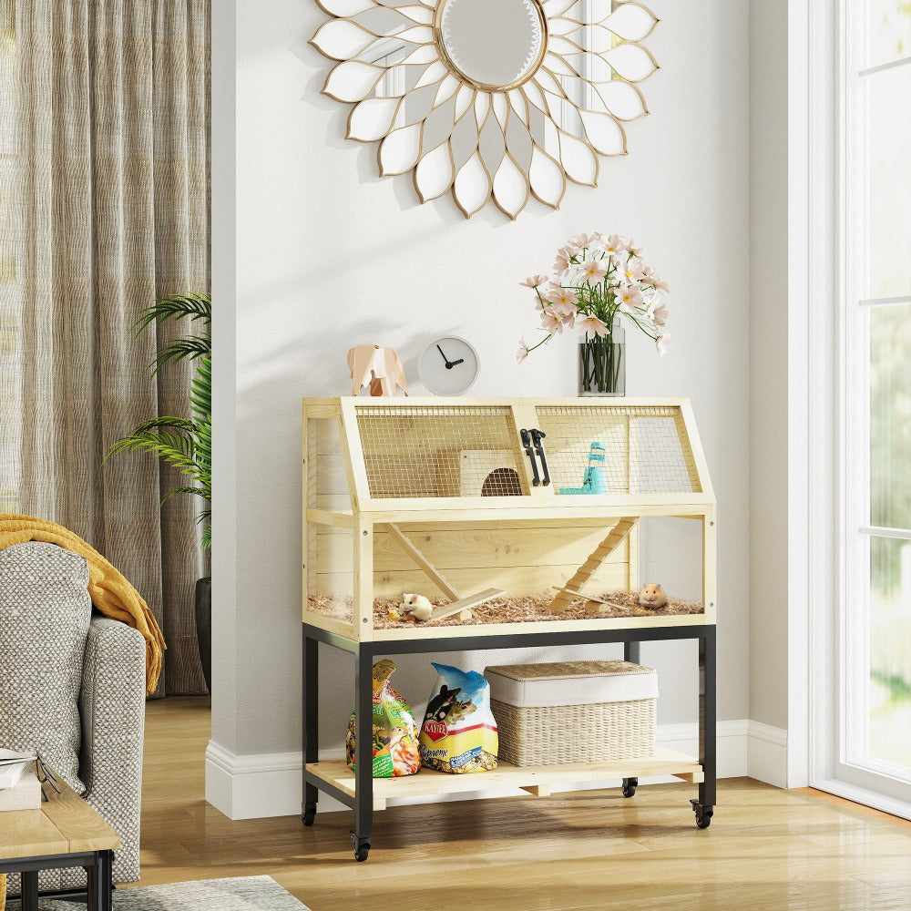 Wooden Hamster Cage