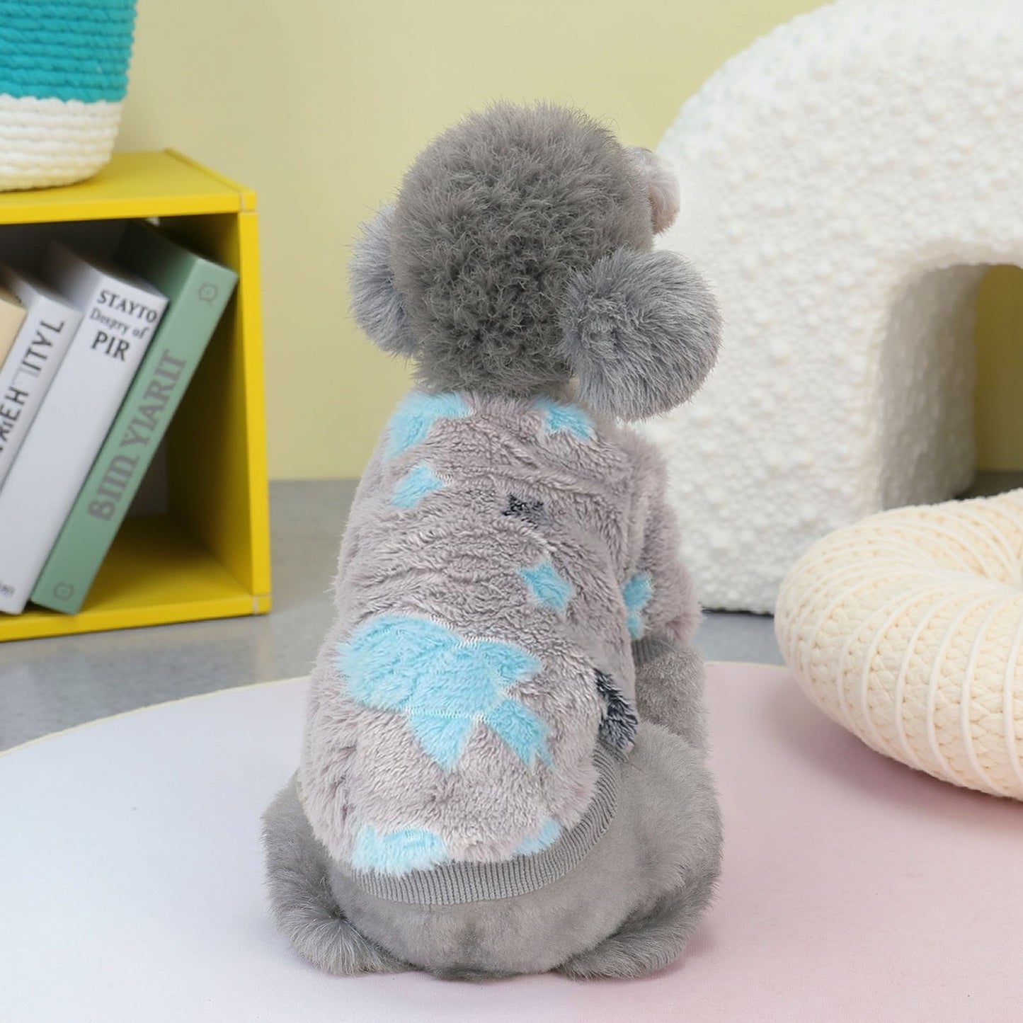 Warm Winter Dog Jumpsuit Soft Velvet Puppy Sweater Reflective Breathable D2008
