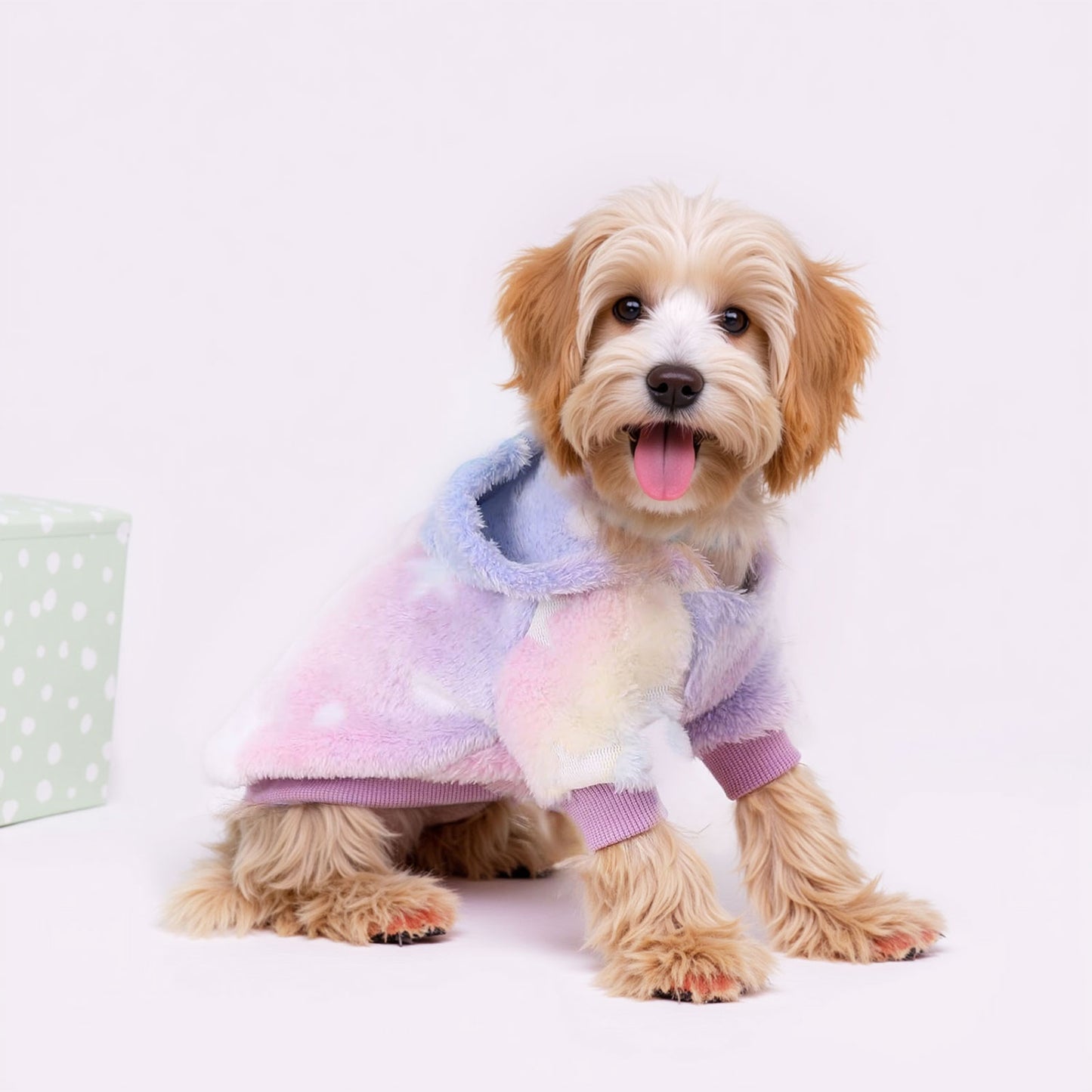 Warm Winter Dog Hoodie Soft Velvet Puppy Sweater Reflective Breathable