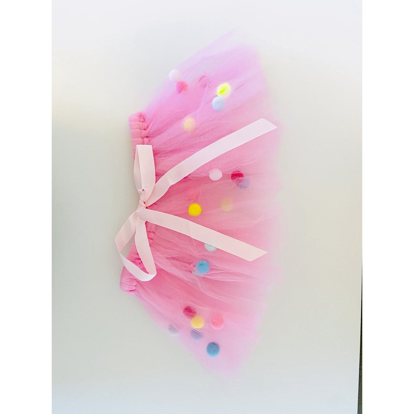 TD XS Pink Pom Pom Dog Tutu Skirt Cute Pet Clothes