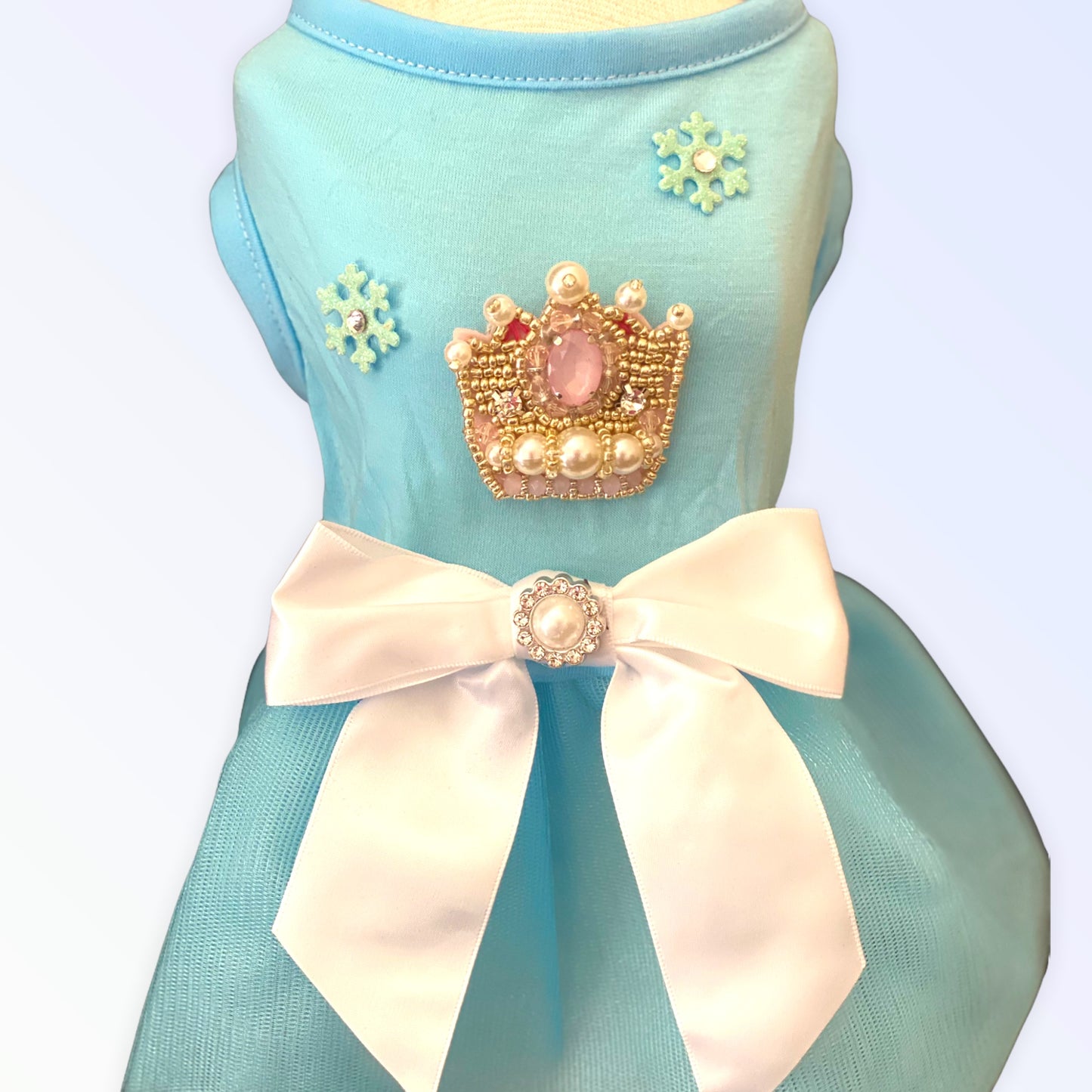 TD Pet Clothes Snow Queen Dress