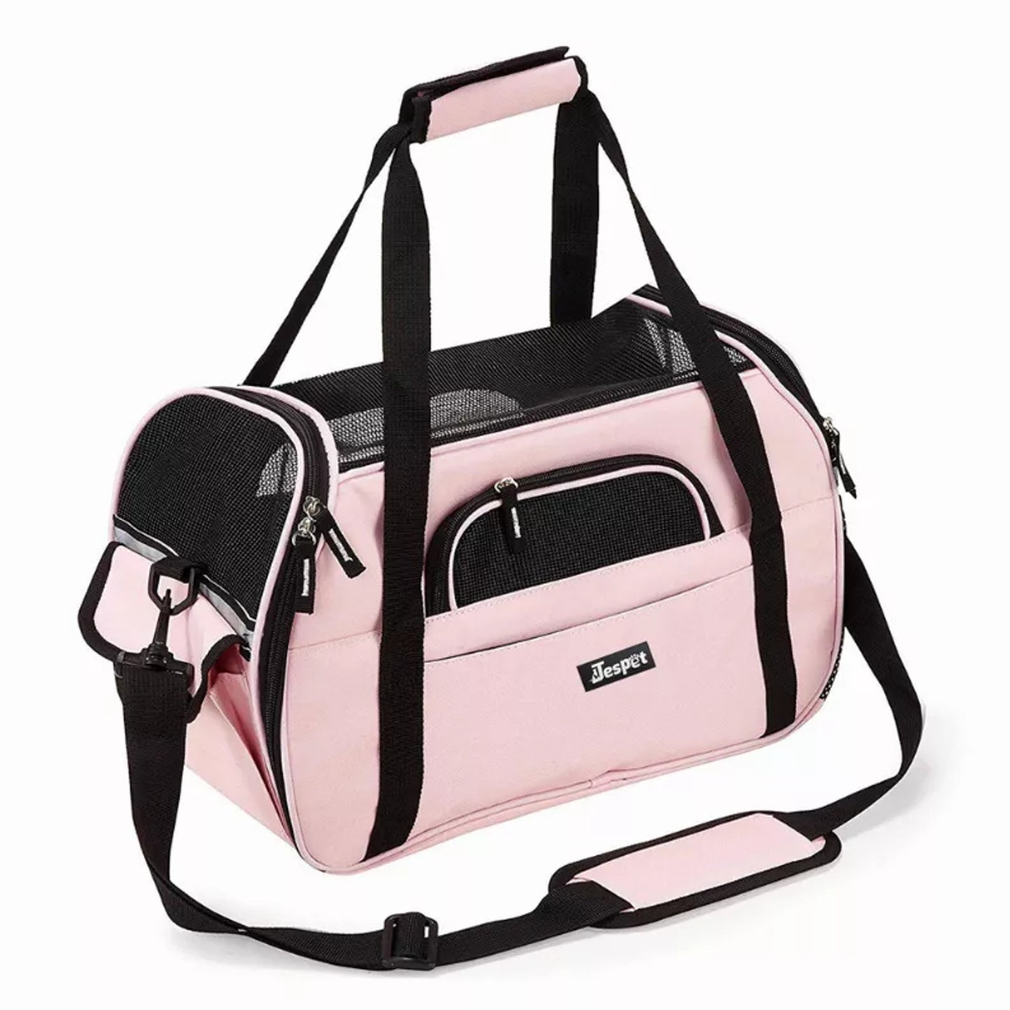 TD JESPET Airline Approved Cat and Dog Carrier Soft-Sided Collapsible Travel Handbag for Small Dogs Cats Car Seat Pet Carrier