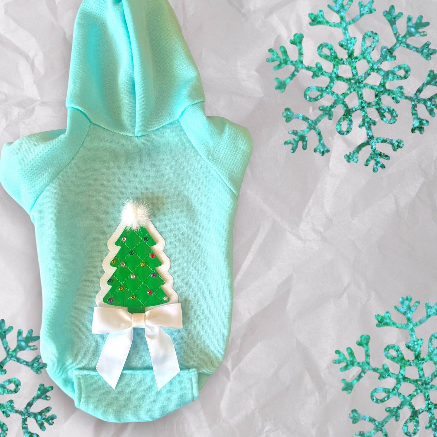 TD Luxury Classic Christmas Tree Quilted Dog Hoodie XS Trench Pet Clothes Breathable Solid Pattern Cat Accessories