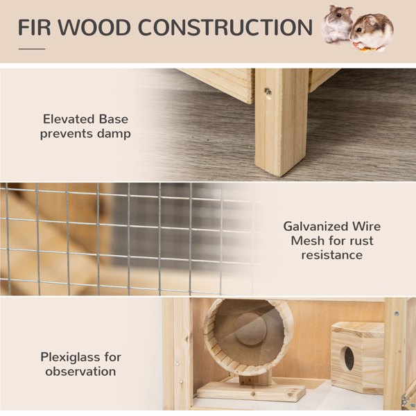Wooden Hamster Cage