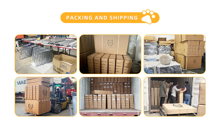 United States WAREHOUSE 7 DAYS to DOOR Metal and Glass Puppy Whelp Ing Box Large Aluminum Dog Elevated Whelp Ing Box with Fence