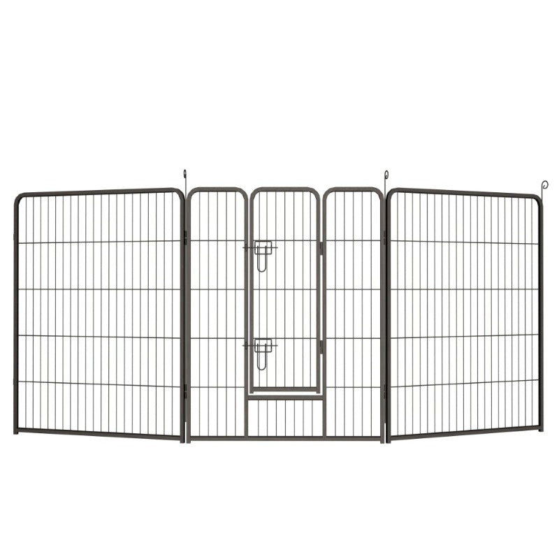 Dog Playpen, 40 Inch 8 Panels Puppy Playpen, Dog Exercise Pen for Large/Medium/Small Dogs, Foldable Dog Pen with Doors for RV
