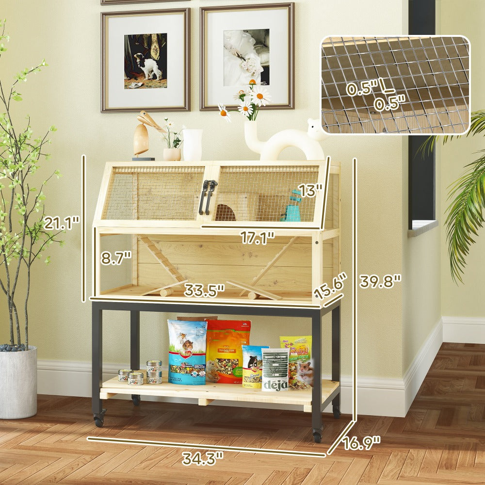 Wooden Hamster Cage
