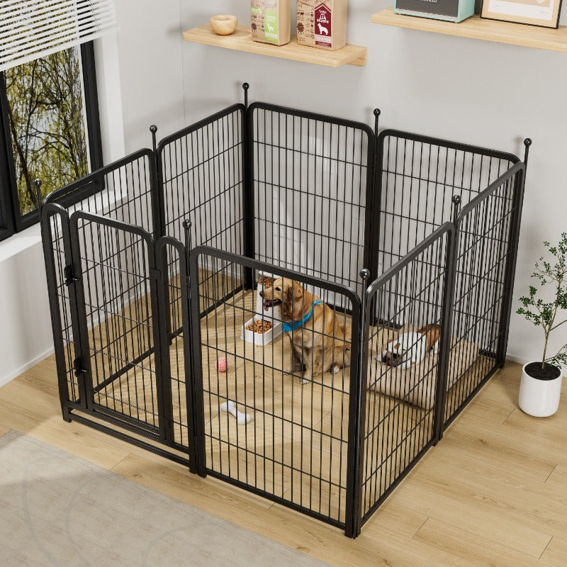 Dog Playpen 8 Panels 40" Height Heavy Duty Dog Fence Puppy Pen for Large Medium Small Dogs