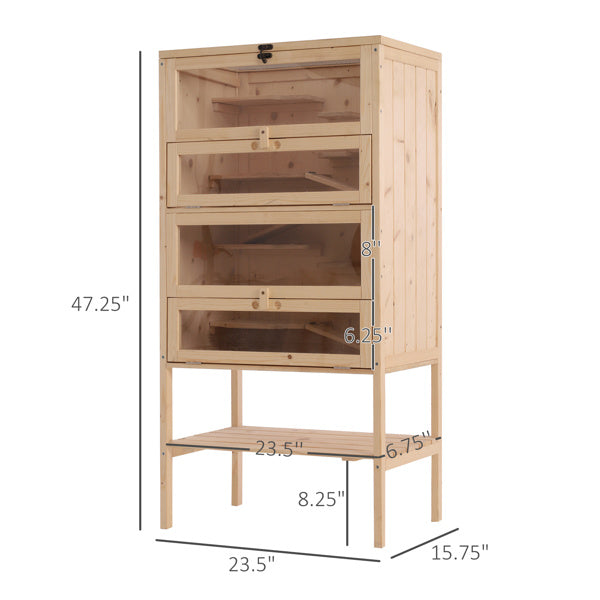 Wooden Hamster Cage Mice Habitat Rat Habitat