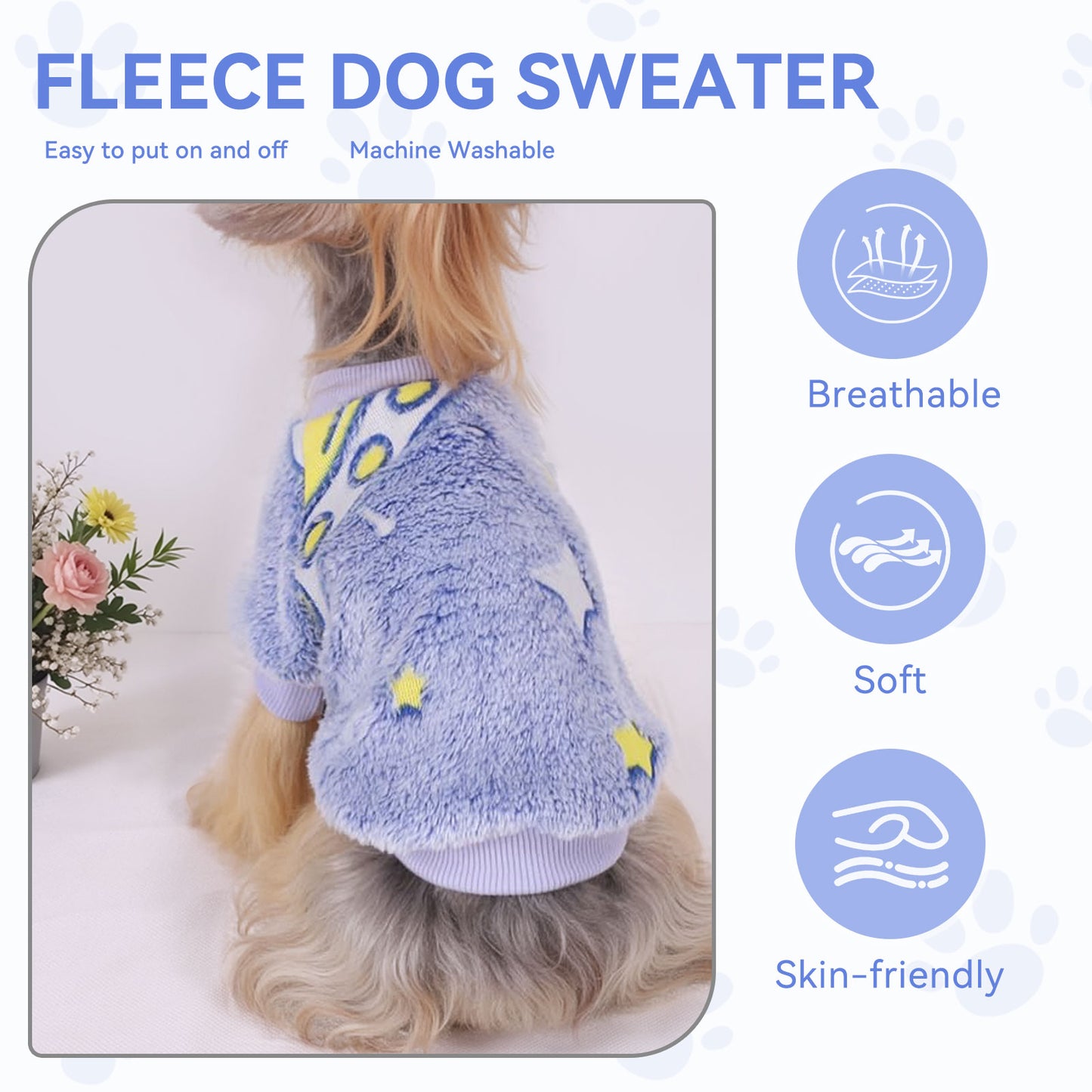 Warm Winter Dog Jumpsuit Soft Velvet Puppy Sweater Reflective Breathable D2008