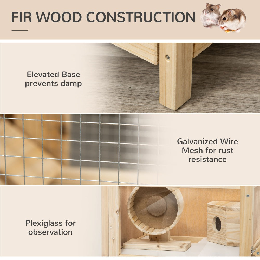 Wooden Hamster Cage