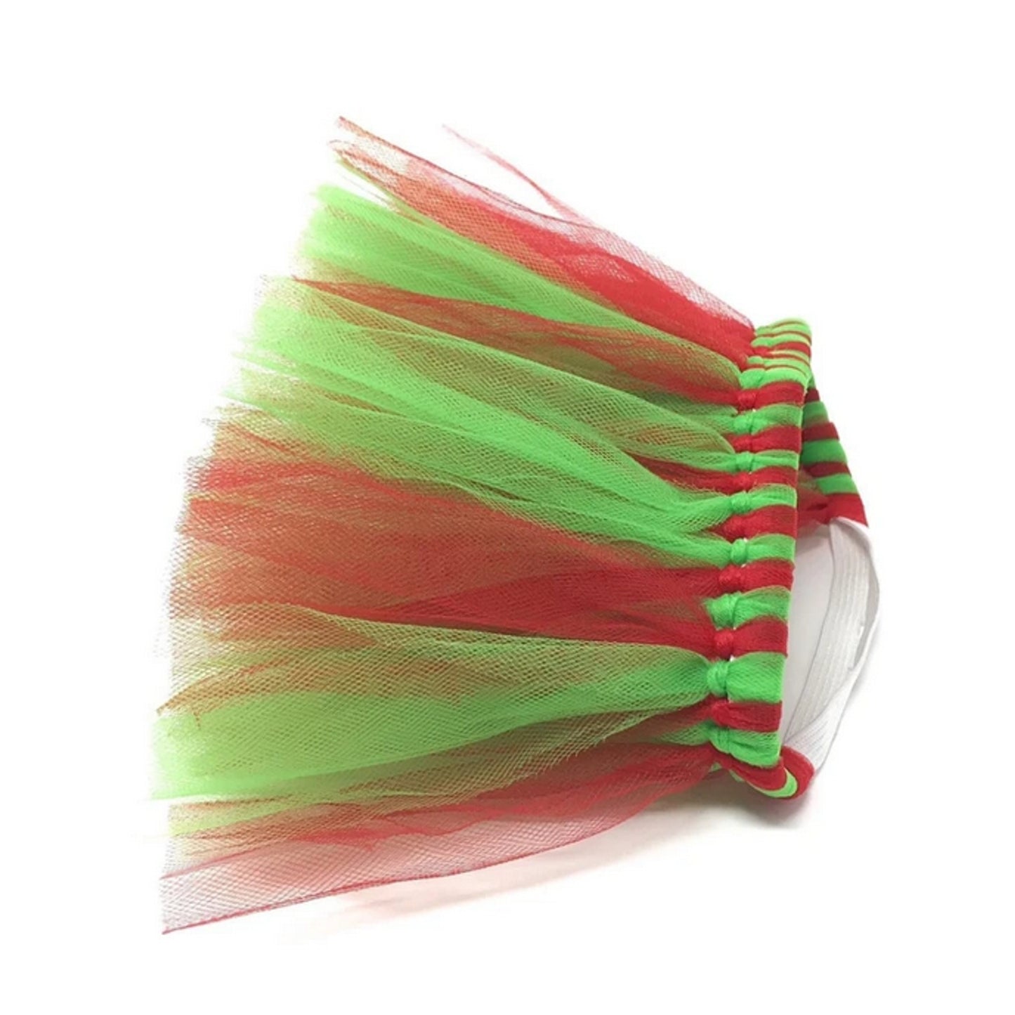 TD XS Size Red and Green Christmas Dog Tutu Skirt Pet Clothes