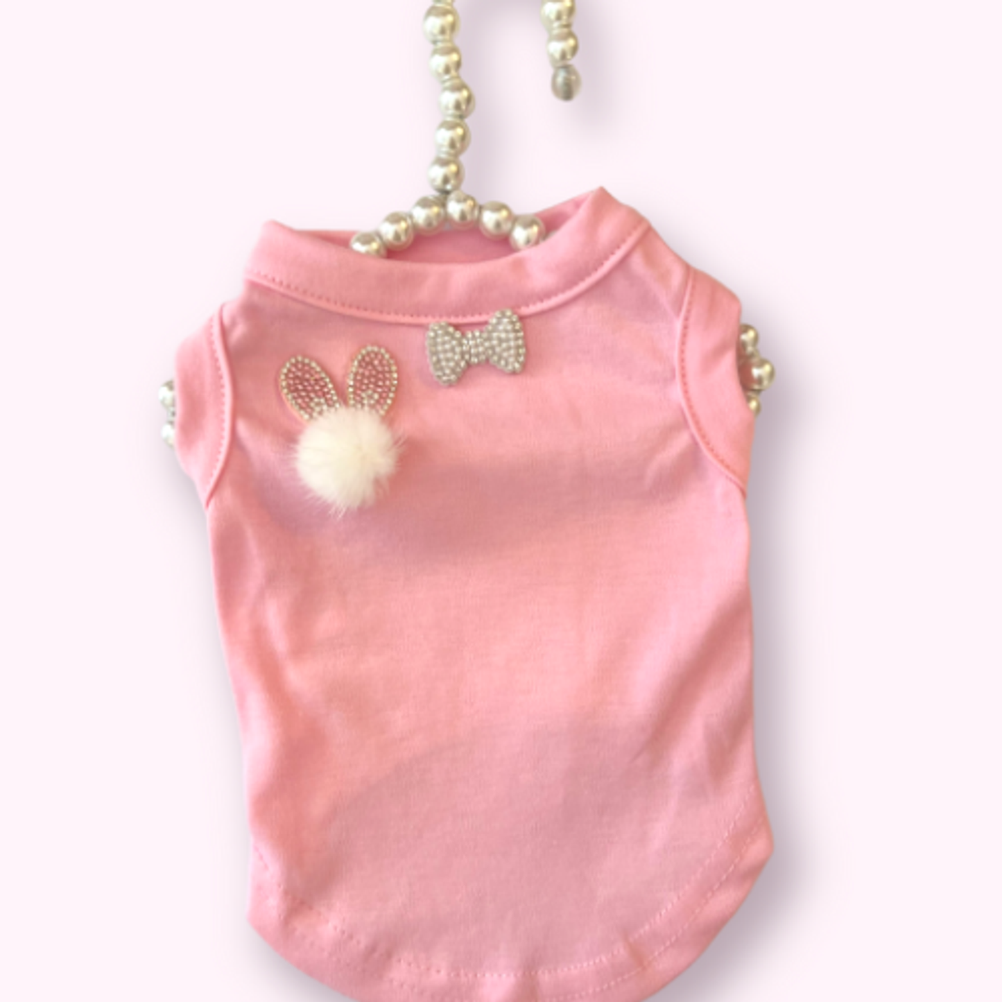 TD Classic Style XS-XL Fuzzy Easter Bunny Dog T-Shirt/Coverall Winter/Summer Polyester Cloth Pet Accessory