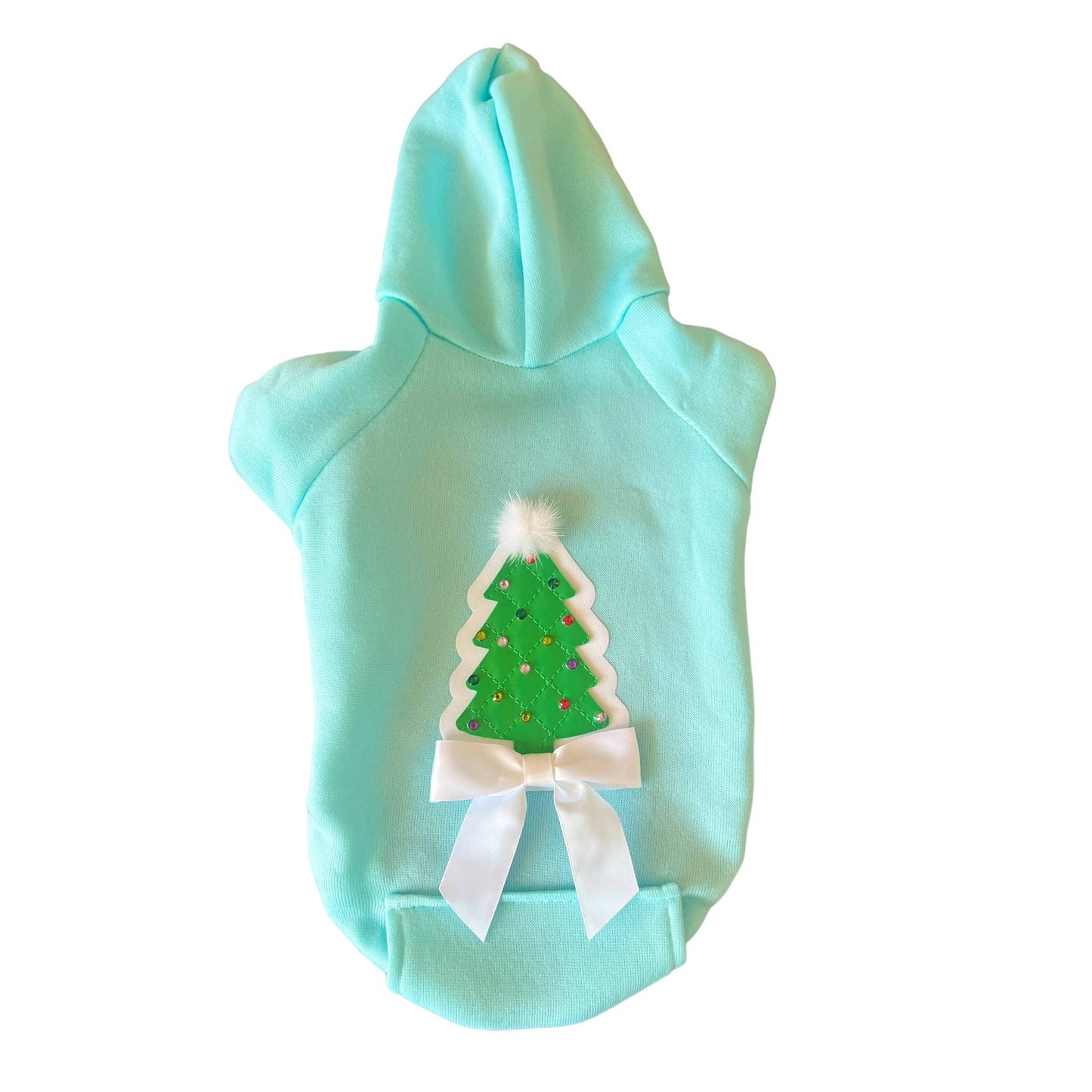 TD Luxury Classic Christmas Tree Quilted Dog Hoodie XS Trench Pet Clothes Breathable Solid Pattern Cat Accessories