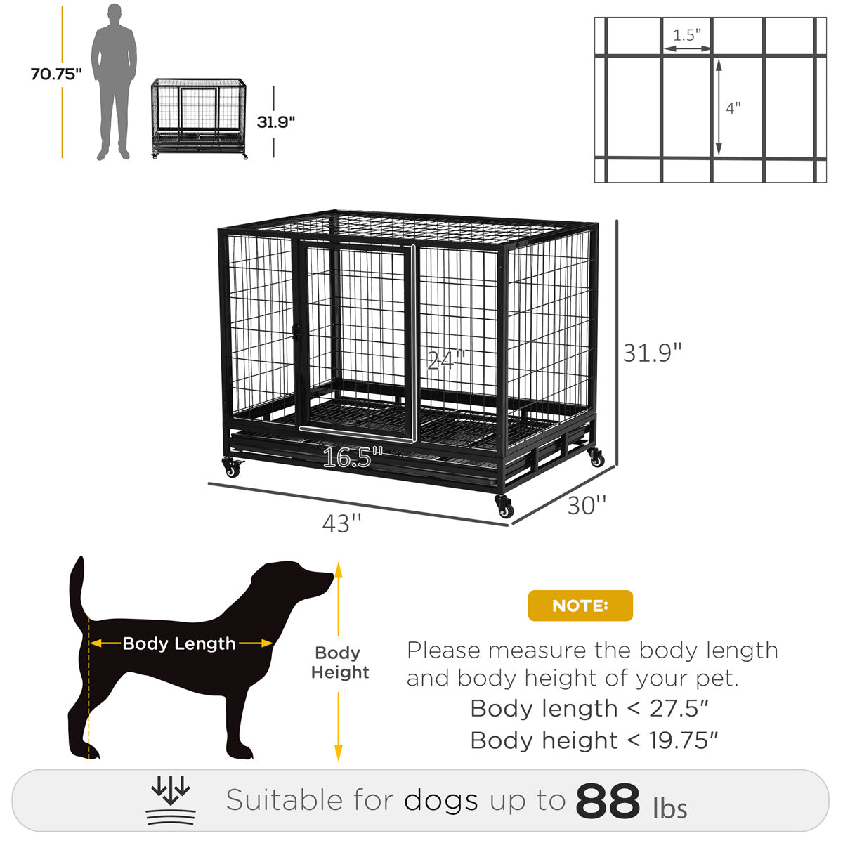 Dog Crate Dog Cage
