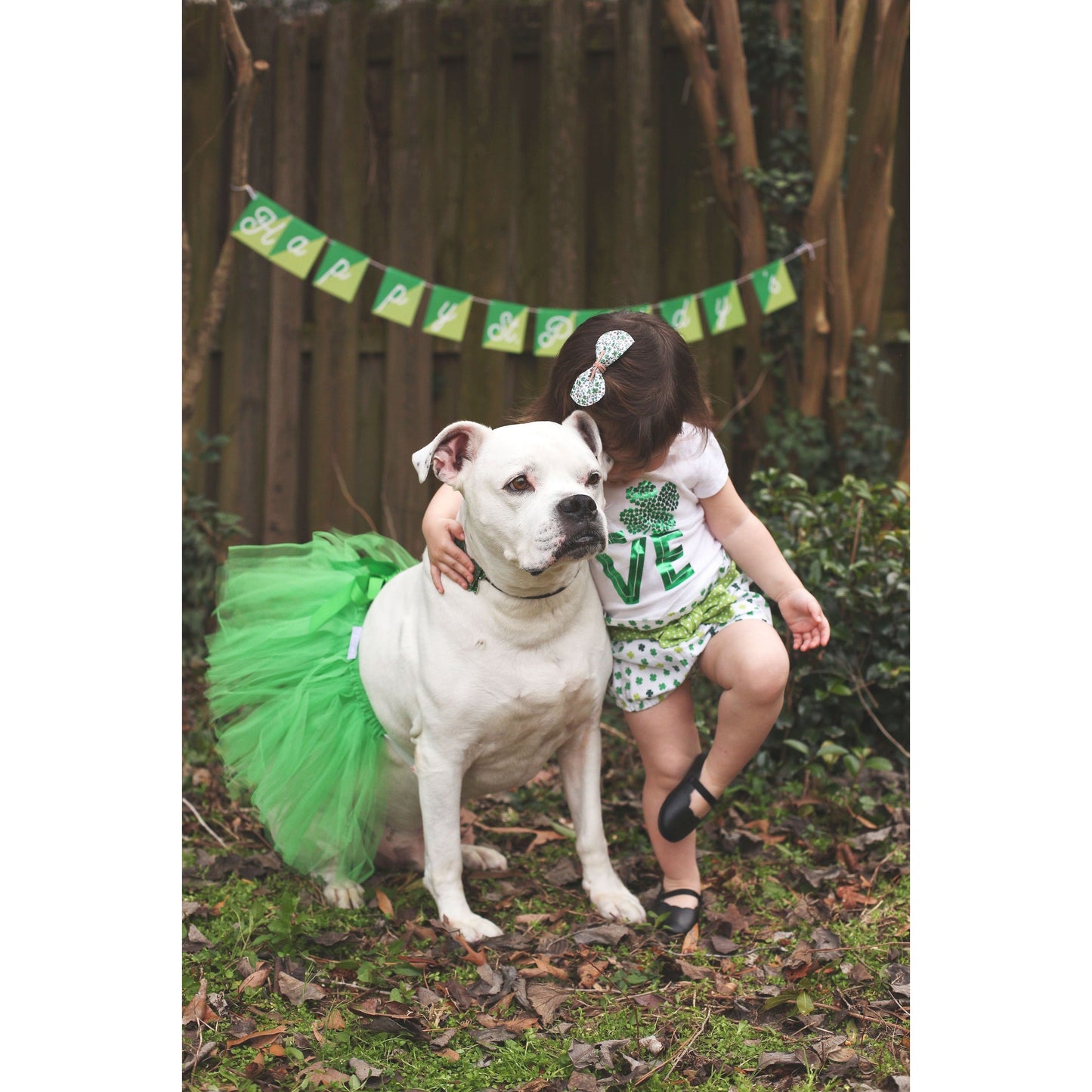 TD Green Christmas Dog Tutu Skirt Polyester XS Small XL Coat & T-Shirt Solid Pattern Accessory for Pet Protection & Dress up