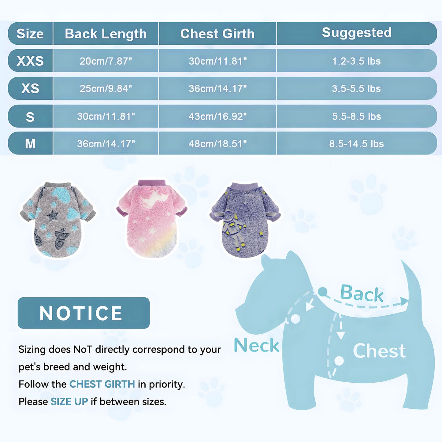 Warm Winter Dog Jumpsuit Soft Velvet Puppy Sweater Reflective Breathable D2008