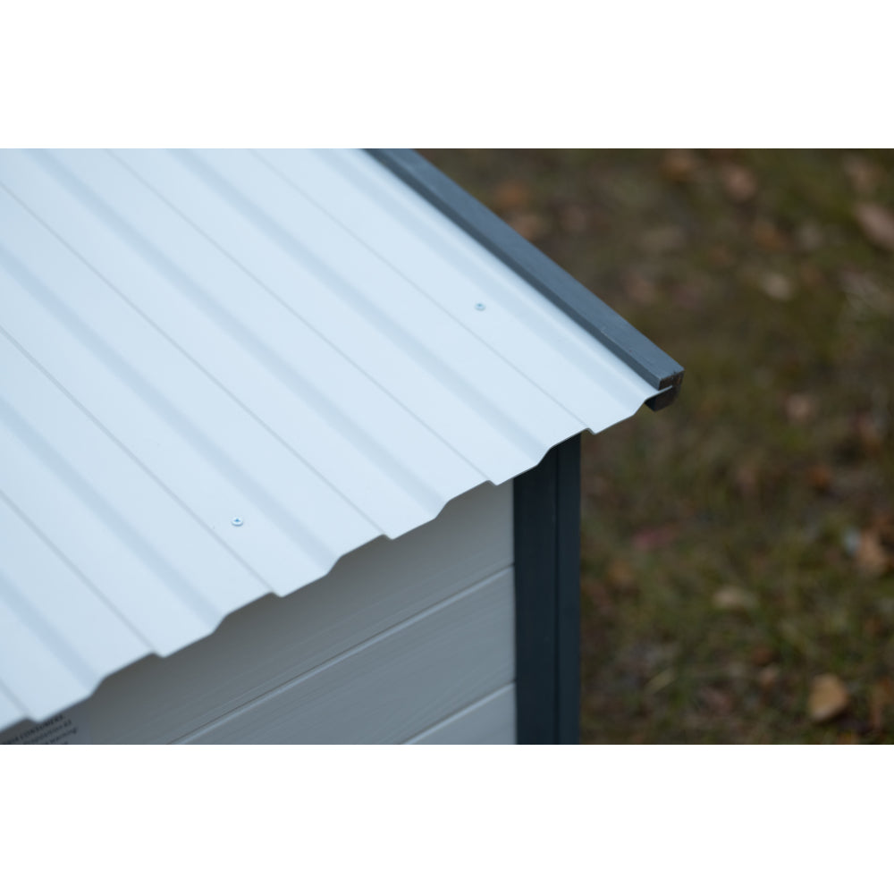 Outdoor Dog house With Food bowl, 4 swivel wheels