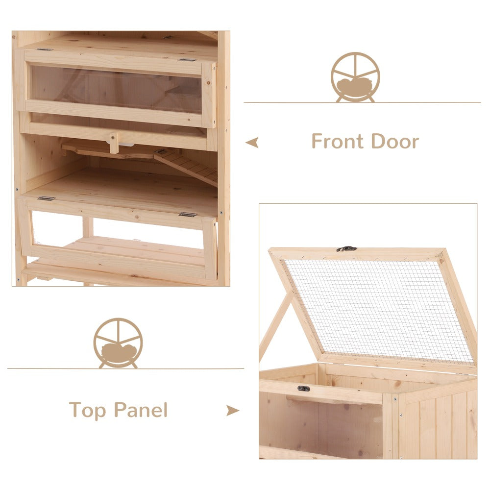 Wooden Hamster Cage Mice Habitat Rat Habitat