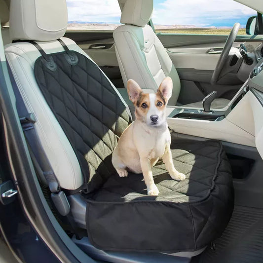 TD GOOPAWS Waterproof Dog Front Car Seat Cover Scratch Proof and Non-Slip Durable Pet Seat Cover for Cats for Trucks and SUVs