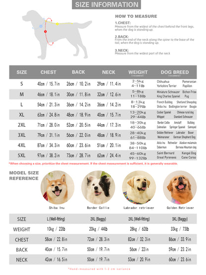 Dog Pajamas Extra-Large Elasticity Long Sleeve Anti-Shedding Dog Onesie Post Surgery Recovery Dog Clothes for Pets