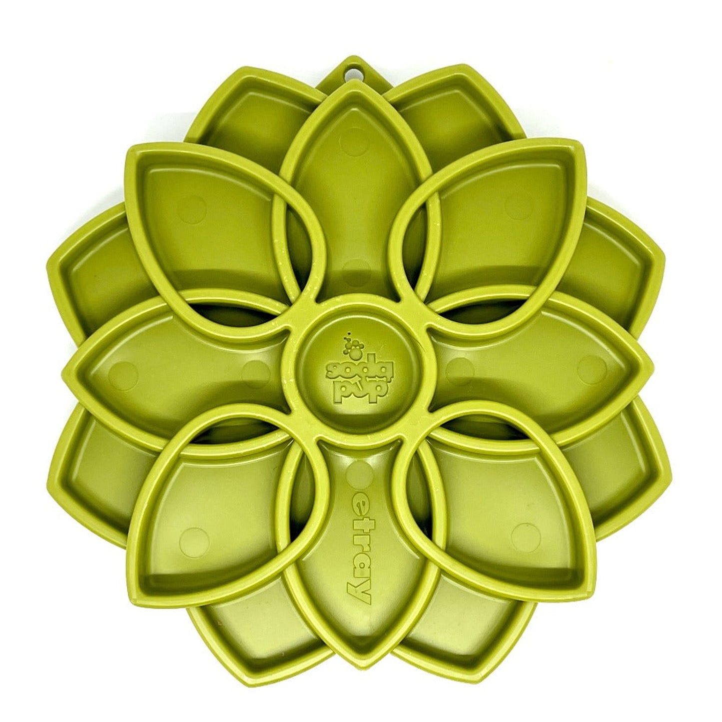 TD 2-in-1 ETray Mandala Design Silicone Outdoor Travel Bowls for Cats and Dogs Enrichment Tray for Animals' Food