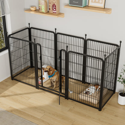 Dog Playpen 8 Panels 40" Height Heavy Duty Dog Fence Puppy Pen for Large Medium Small Dogs