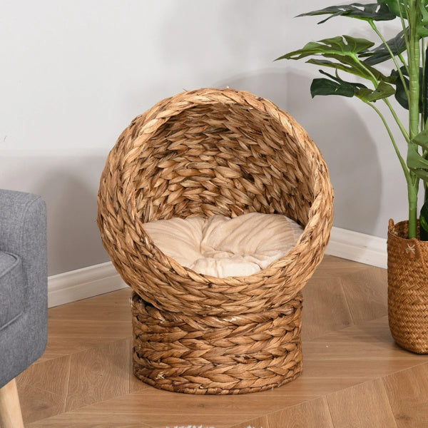 19.75" L X 16.5" W X 23.5" H cat Bed with Upholstered, cat Basket Bed cat House