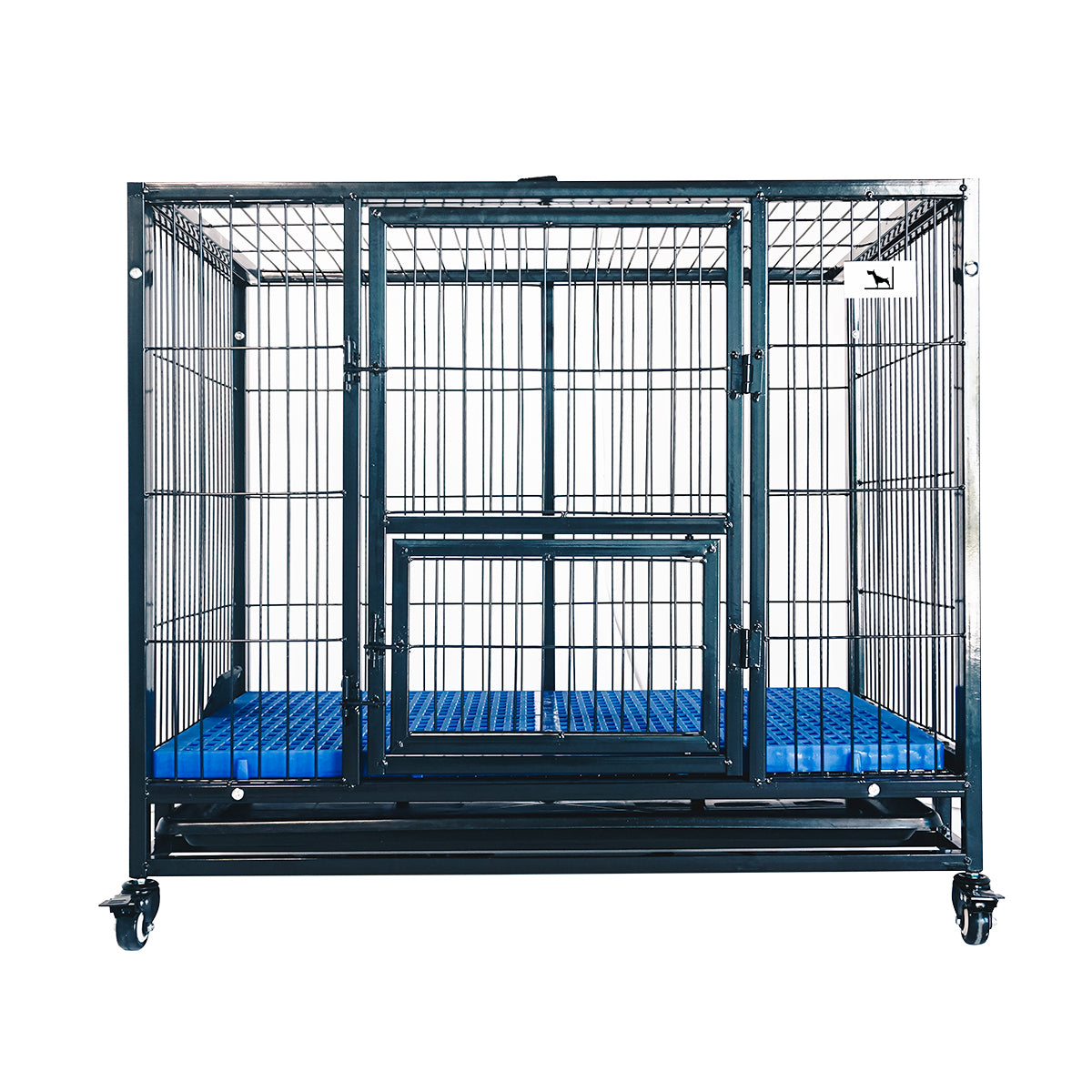 United States WAREHOUSE 7 DAYS to DOOR Metal and Glass Puppy Whelp Ing Box Large Aluminum Dog Elevated Whelp Ing Box with Fence