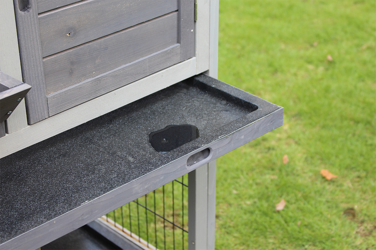 Easy Cleaning Wooden Poultry Hutch Rabbit Cage Waterproof Chicken Coop Hen House with Nesting Box for Yard