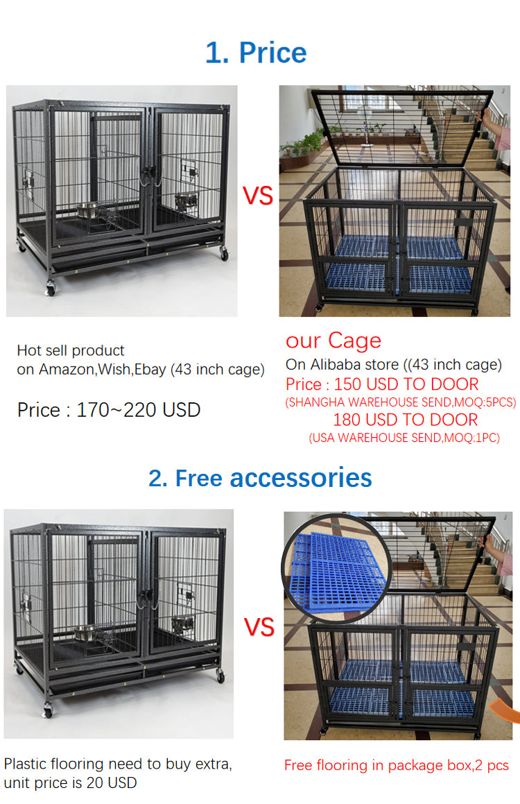 United States WAREHOUSE 7 DAYS to DOOR Metal and Glass Puppy Whelp Ing Box Large Aluminum Dog Elevated Whelp Ing Box with Fence