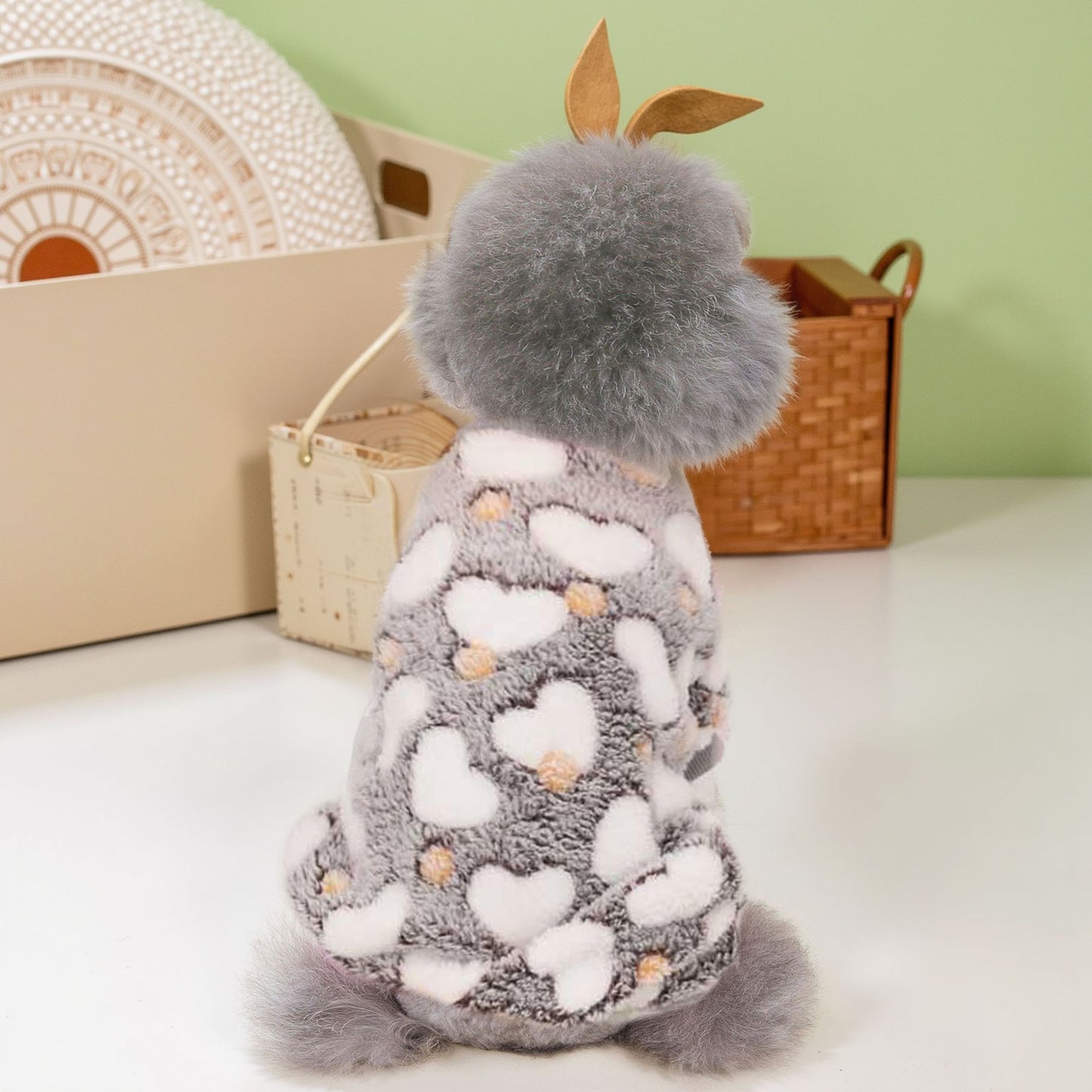 Dog Pajamas Soft Breathable Cozy Pet Jumpsuit Keeps Pets Warm & Comfortable