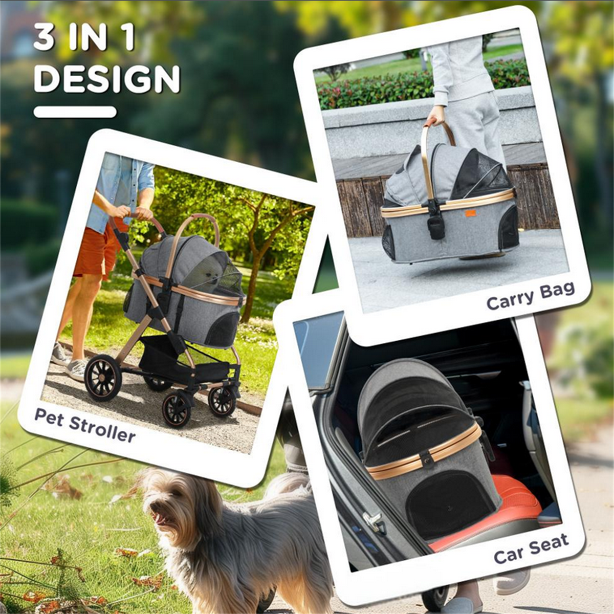 Comfortable Pet Dog Stroller