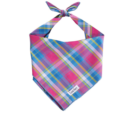 TD Colorful Plaid Bandana Stylish Pet Clothes for Your Furry Friend