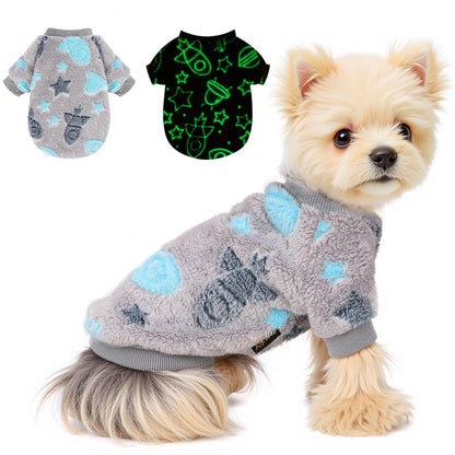 Warm Winter Dog Jumpsuit Soft Velvet Puppy Sweater Reflective Breathable D2008