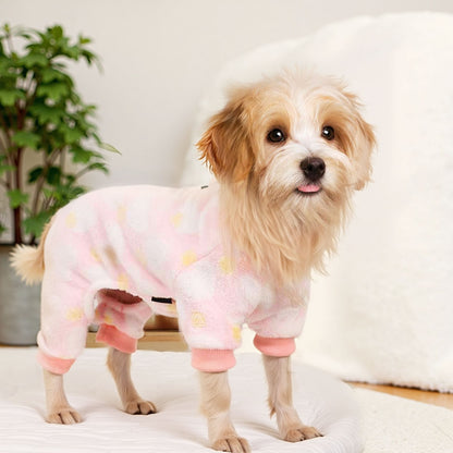 Dog Pajamas Soft Breathable Cozy Pet Jumpsuit Keeps Pets Warm & Comfortable