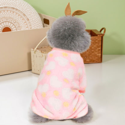 Dog Pajamas Soft Breathable Cozy Pet Jumpsuit Keeps Pets Warm & Comfortable