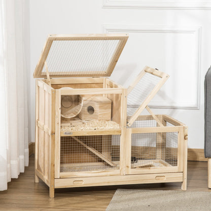Wooden Hamster Cage
