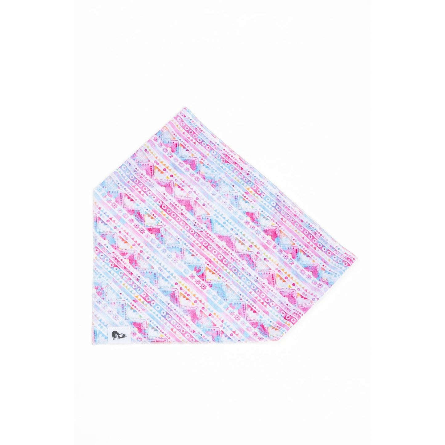 TD Pet Clothes Pink and Blue Tribal Dog Bandana