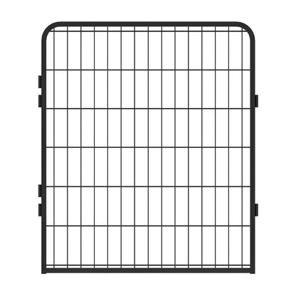 6 Panels Heavy Duty Metal Playpen with Door,31.7"H Dog Fence Pet Exercise Pen for Outdoor, Indoor