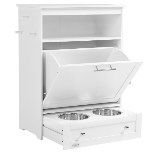 Automatic Pet Feeders Station Lockers FCJ 4L Steel Portable Bowl Feeders for Cats Dogs Animals Power Source Battery Charge