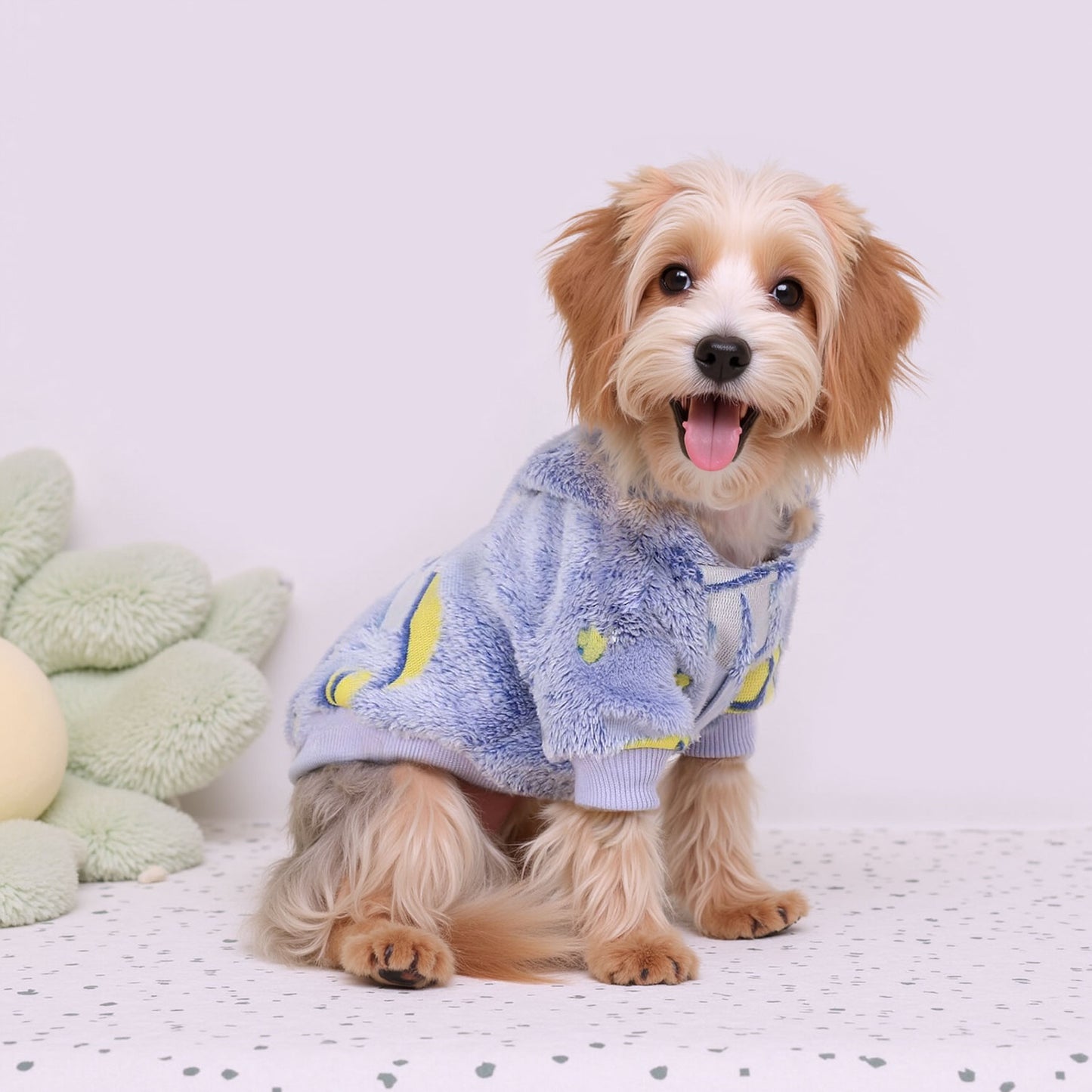 Warm Winter Dog Hoodie Soft Velvet Puppy Sweater Reflective Breathable