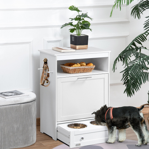 Automatic Pet Feeders Station Lockers FCJ 4L Steel Portable Bowl Feeders for Cats Dogs Animals Power Source Battery Charge