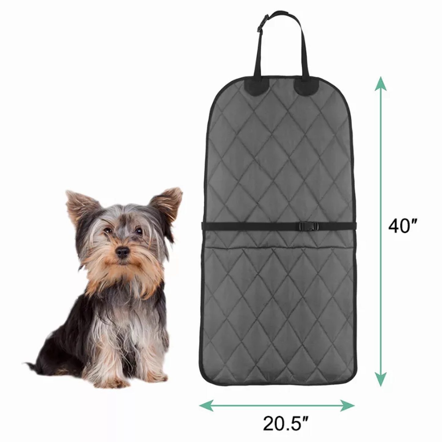 TD GOOPAWS Waterproof Dog Front Car Seat Cover Scratch Proof and Non-Slip Durable Pet Seat Cover for Cats for Trucks and SUVs