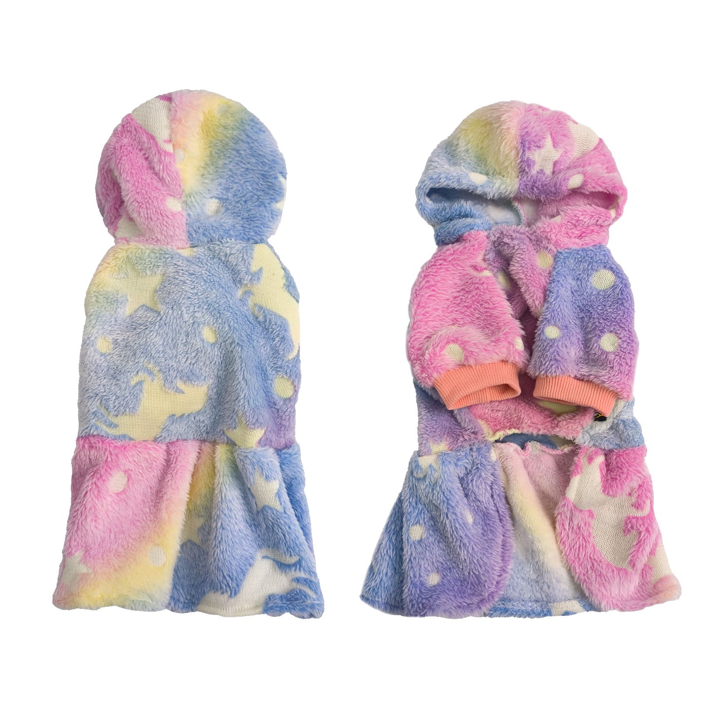 Warm Winter Dog Skirt Soft Velvet Puppy Clothes Reflective Breathable
