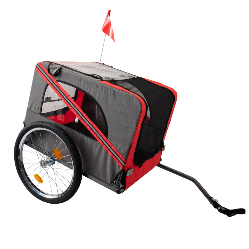 Heavy Duty Outdoor Foldable Utility Pet Stroller Comfortable Bicycle Trailer FCJ Dog Carriers
