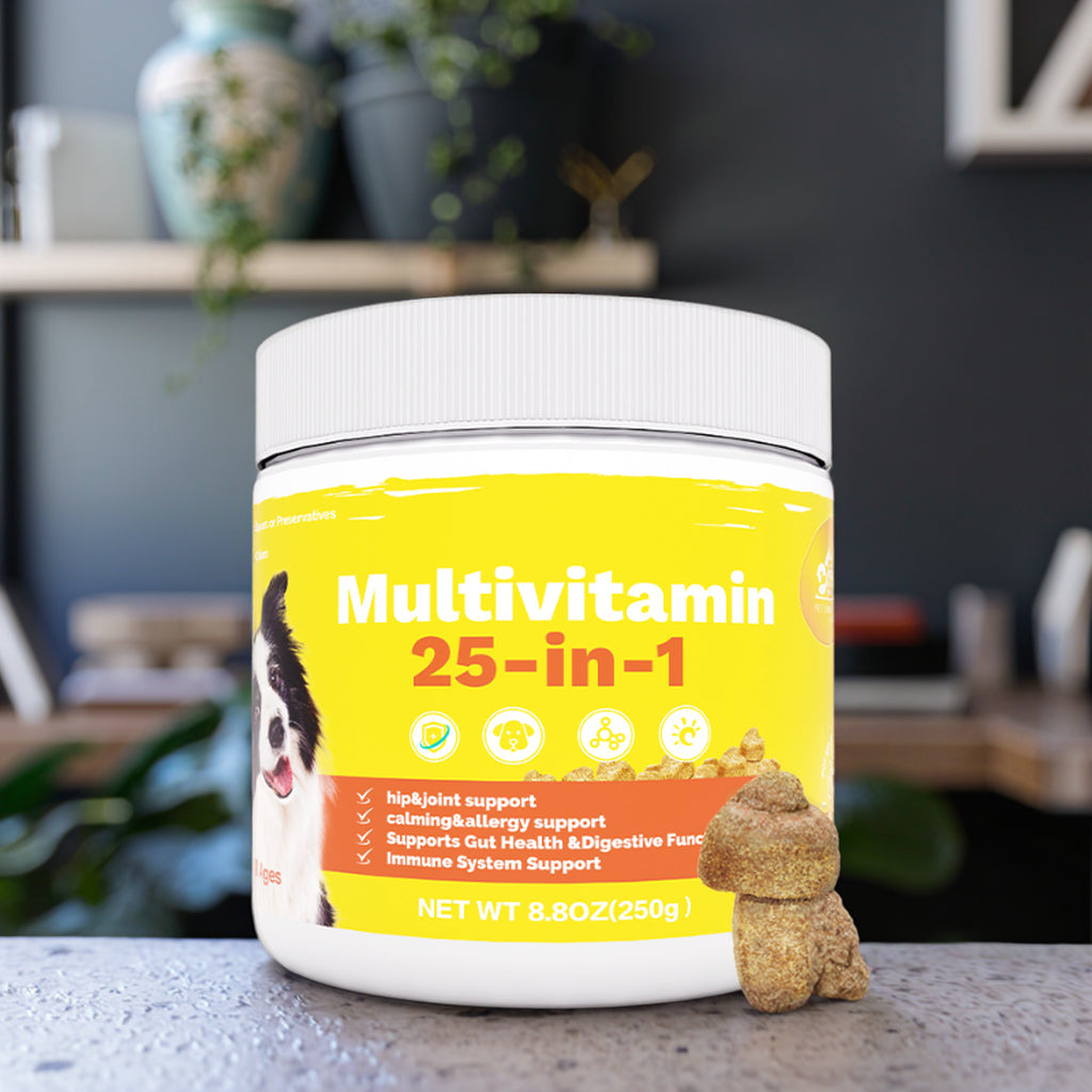Multivitamin for Dogs Cats Hair Skin Allergy Relief Joint Care Vitamin Immunity Treats Health Care Supplements