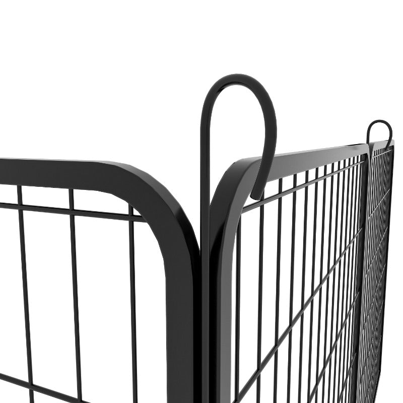 16 Panels Heavy Duty Metal Playpen with Door,39.37"H Dog Fence Pet Exercise Pen for Outdoor